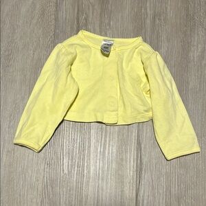 4/$20 Carters Yellow Kids Cardigan 6M